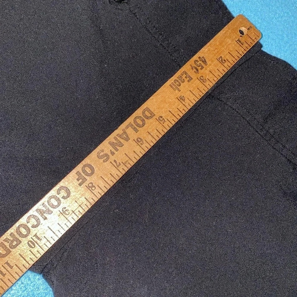 FIRST OPTION wide leg long cuffed 2 front pockets belt loops black size 10 - Picture 9 of 11